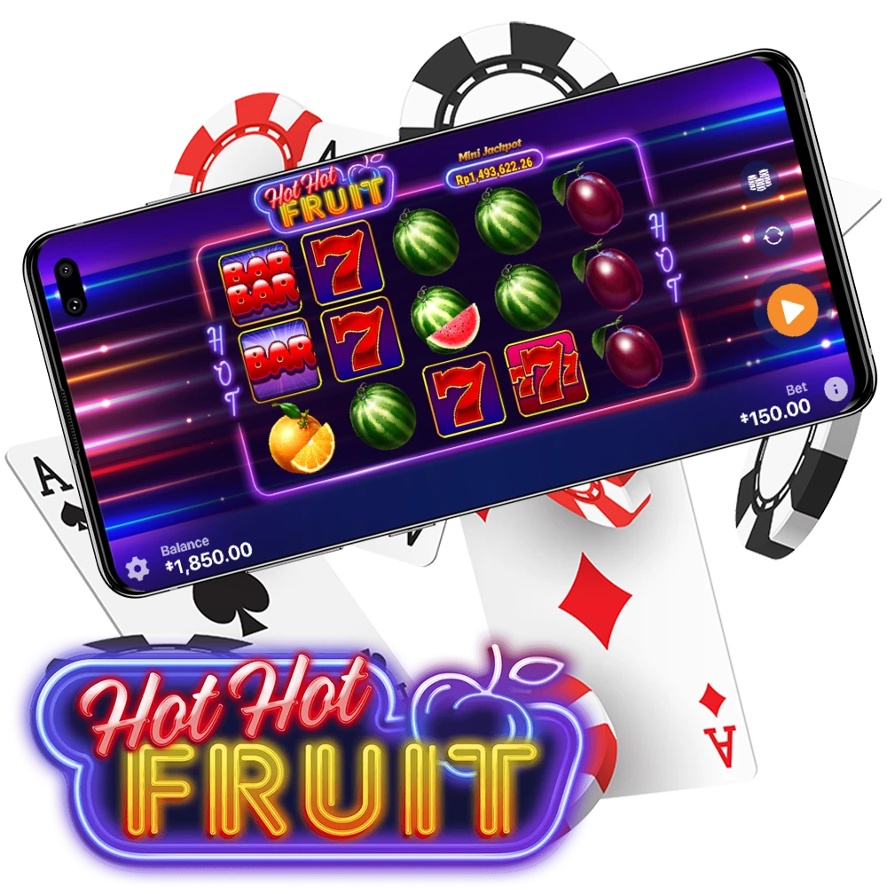 Download the Hot Hot Fruit app and enjoy the game.