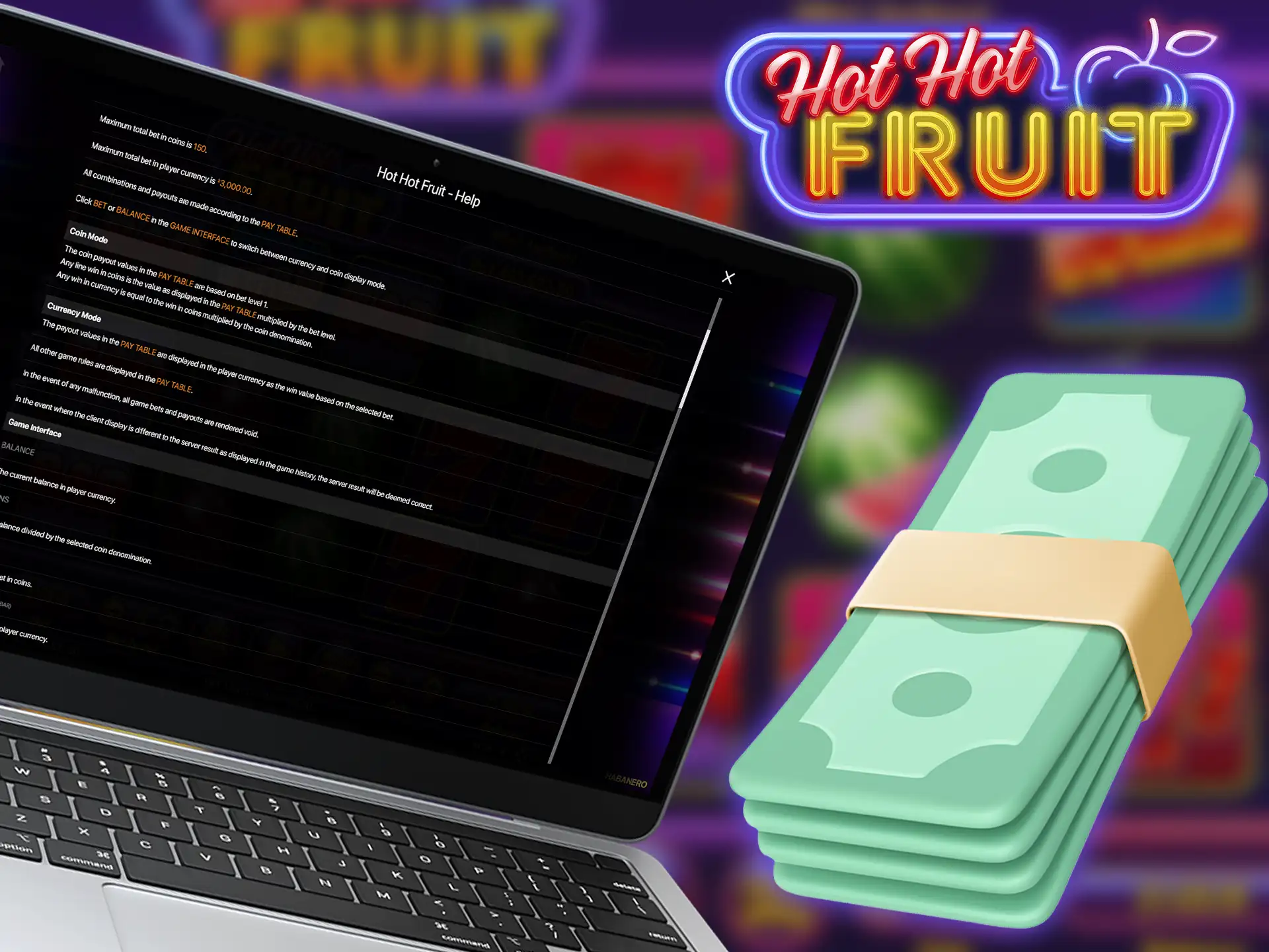 What is the currency mode in Hot Hot Fruit.