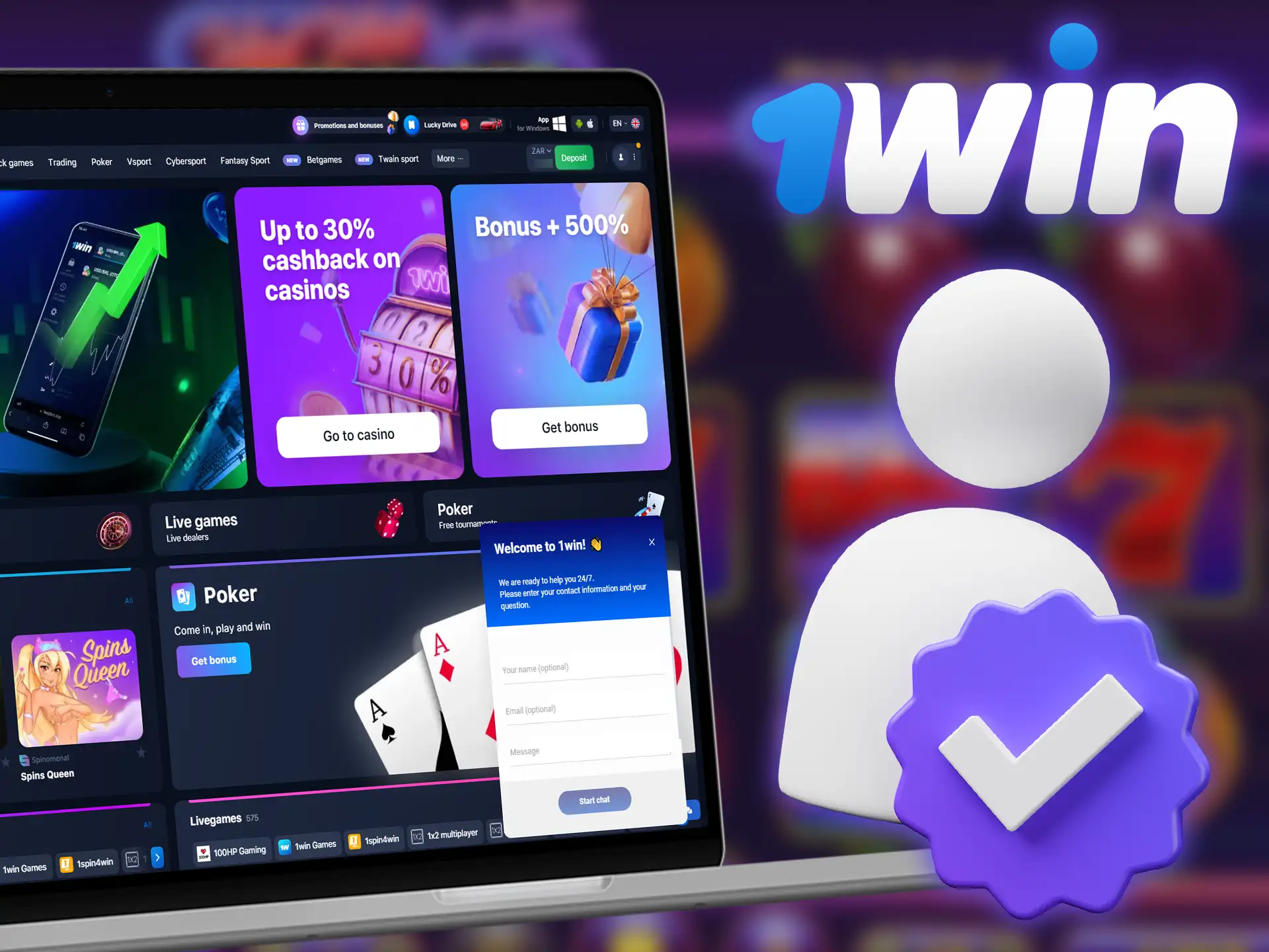 Verify your 1win account to withdraw Hot Hot Fruit winnings.