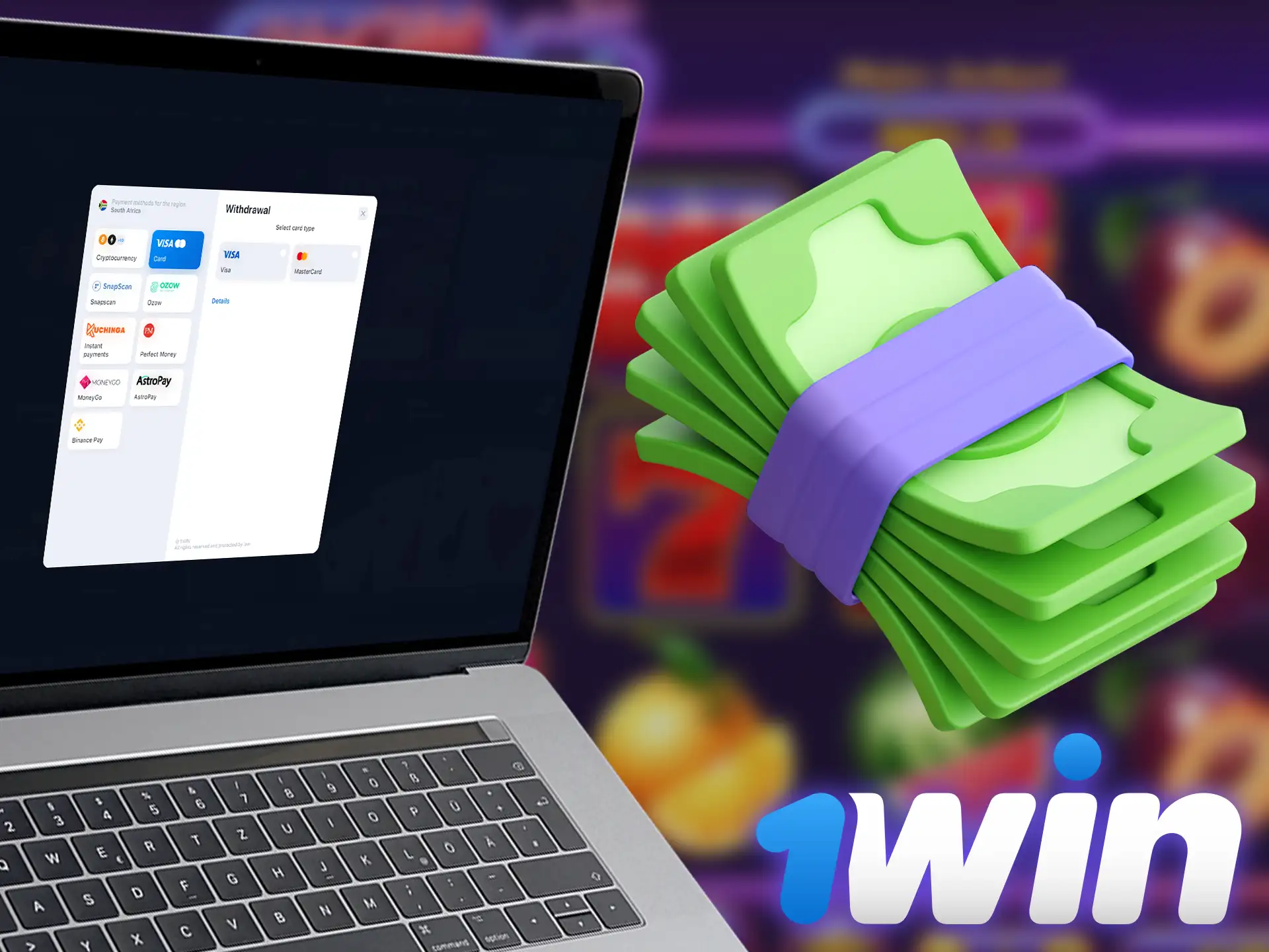 Easily withdraw your Hot Hot Fruit earnings directly from the 1Win platform.