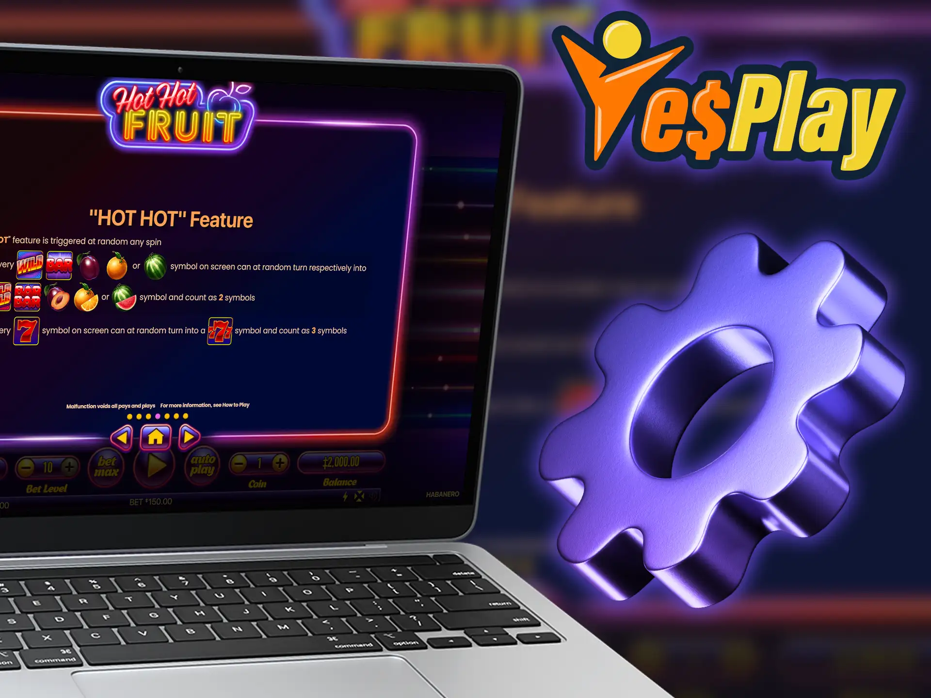 Familiarize yourself with the Hot Hot Fruit game rules on YesPlay.