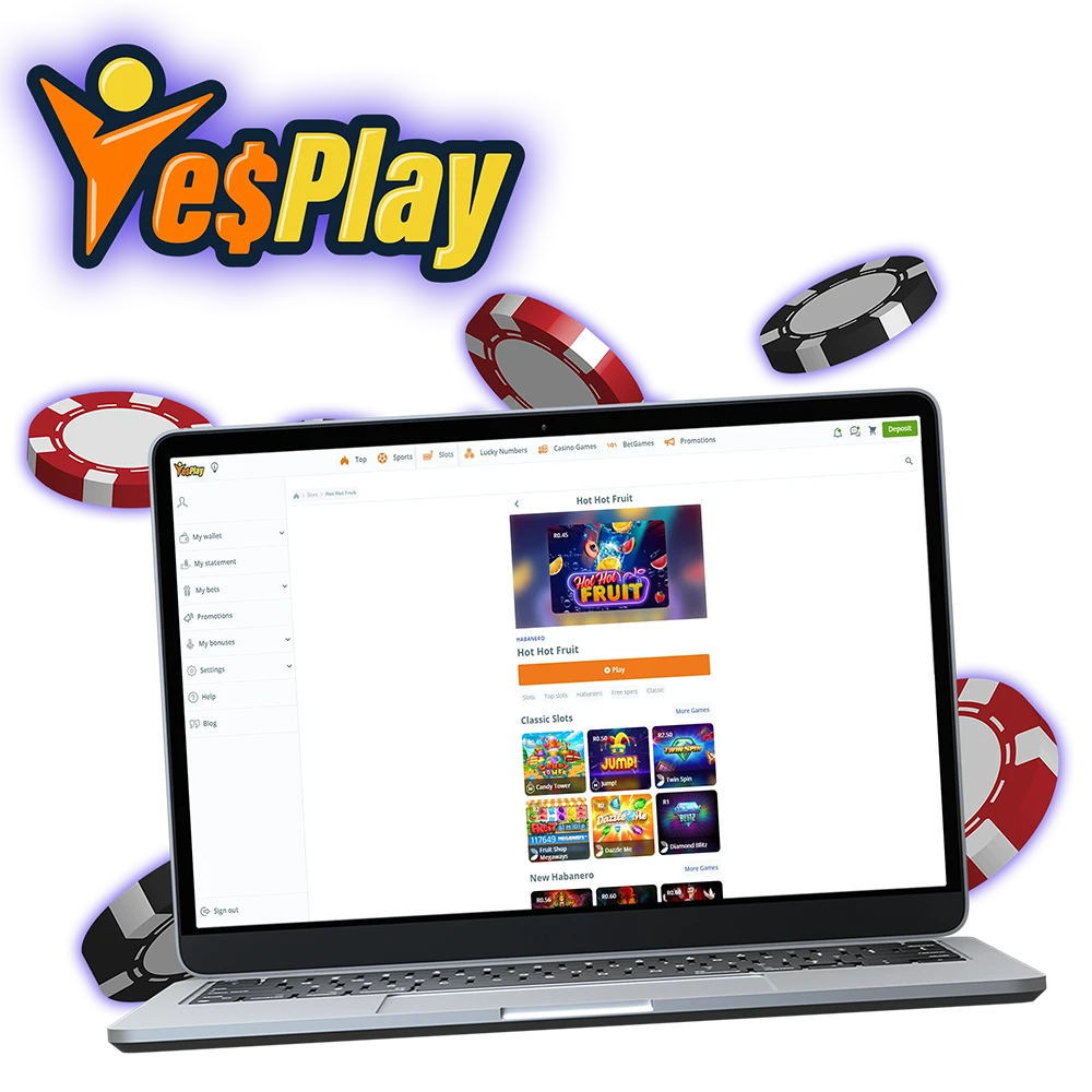 Experience the thrill of Hot Hot Fruit, a highly rewarding slot, on any device with YesPlay.