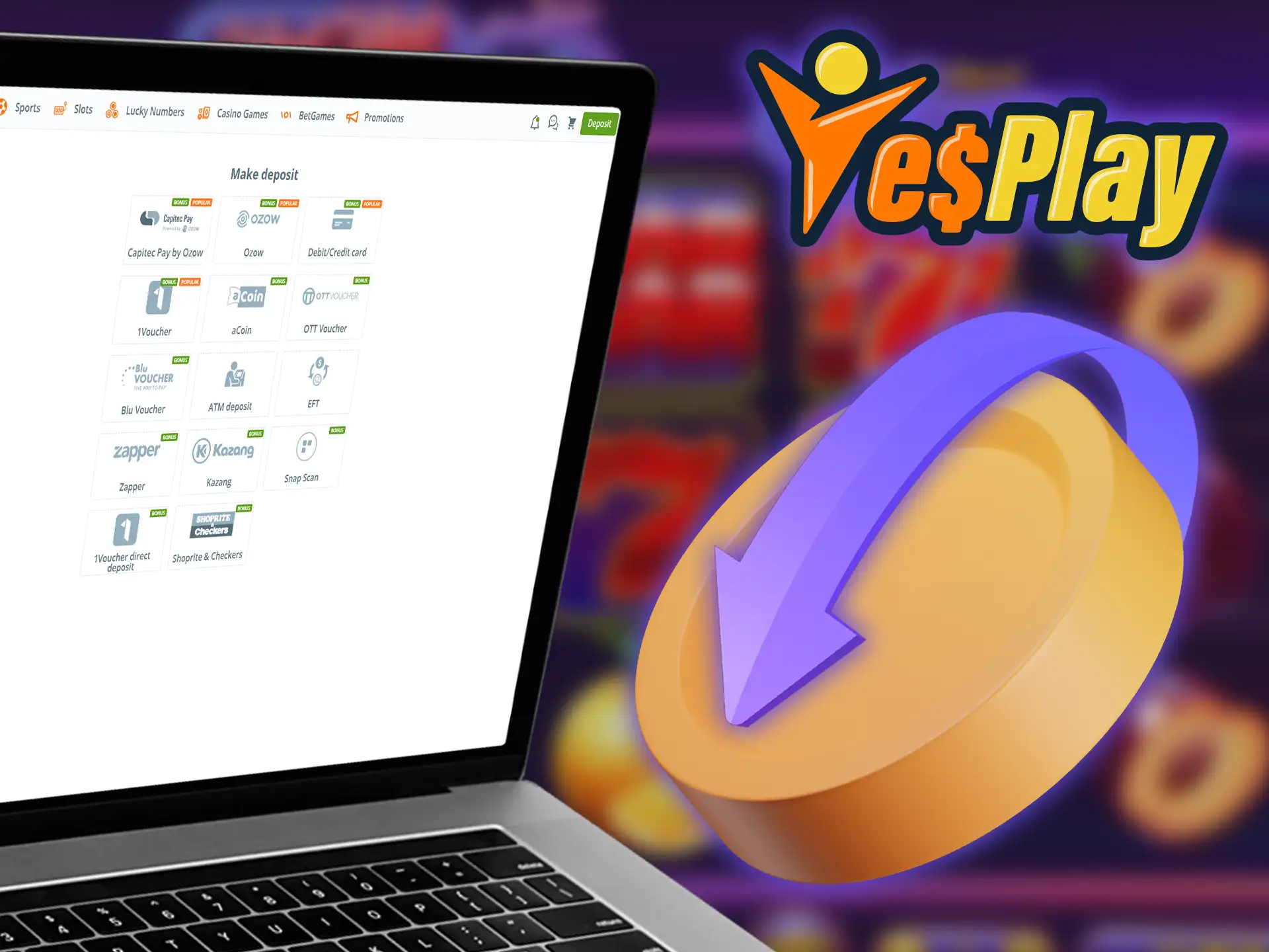 Fast and easy deposits let you play Hot Hot Fruit instantly on YesPlay.