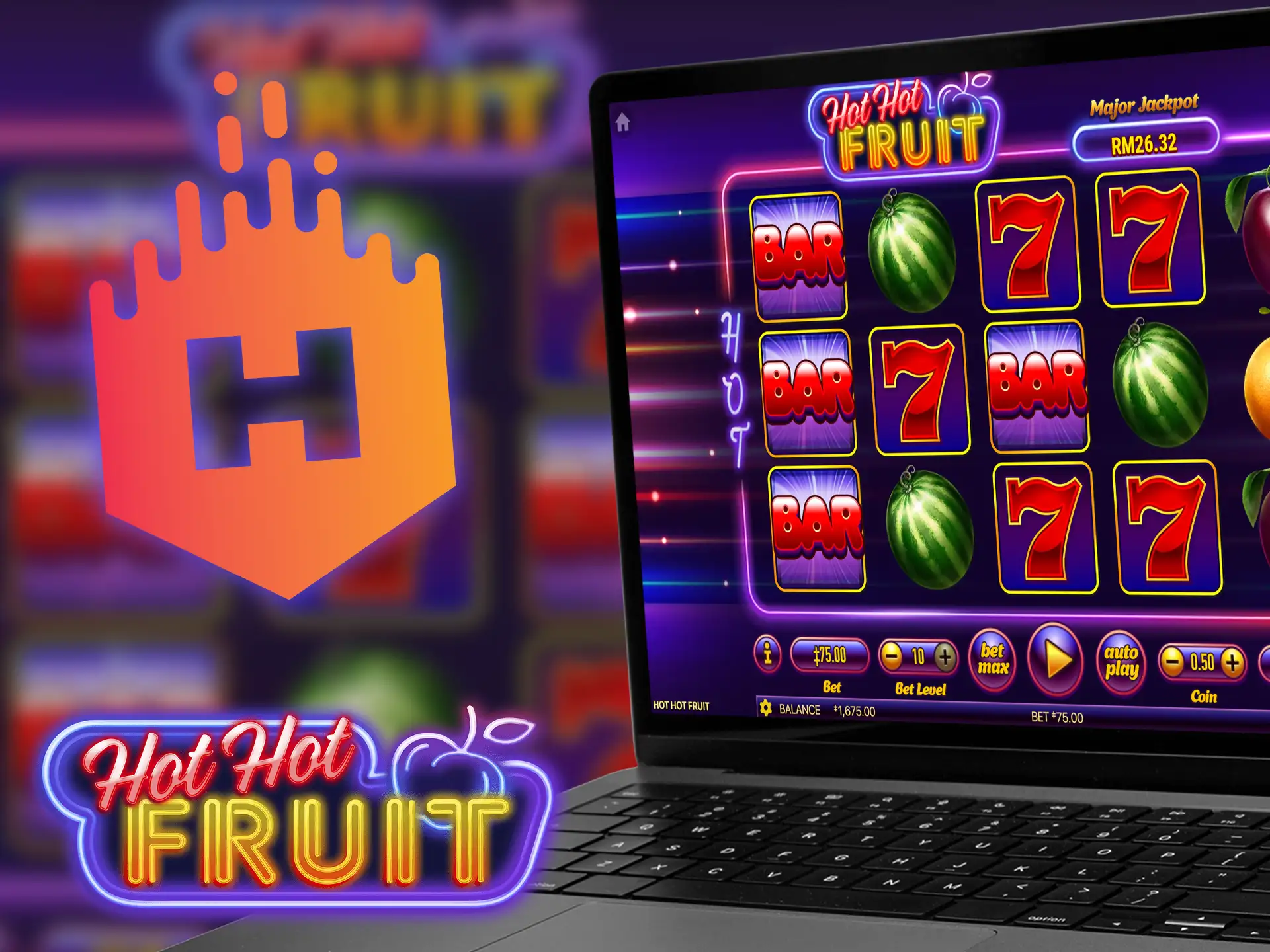 Popular provider Habanero Systems offers over 150 games including Hot Hot Fruit.