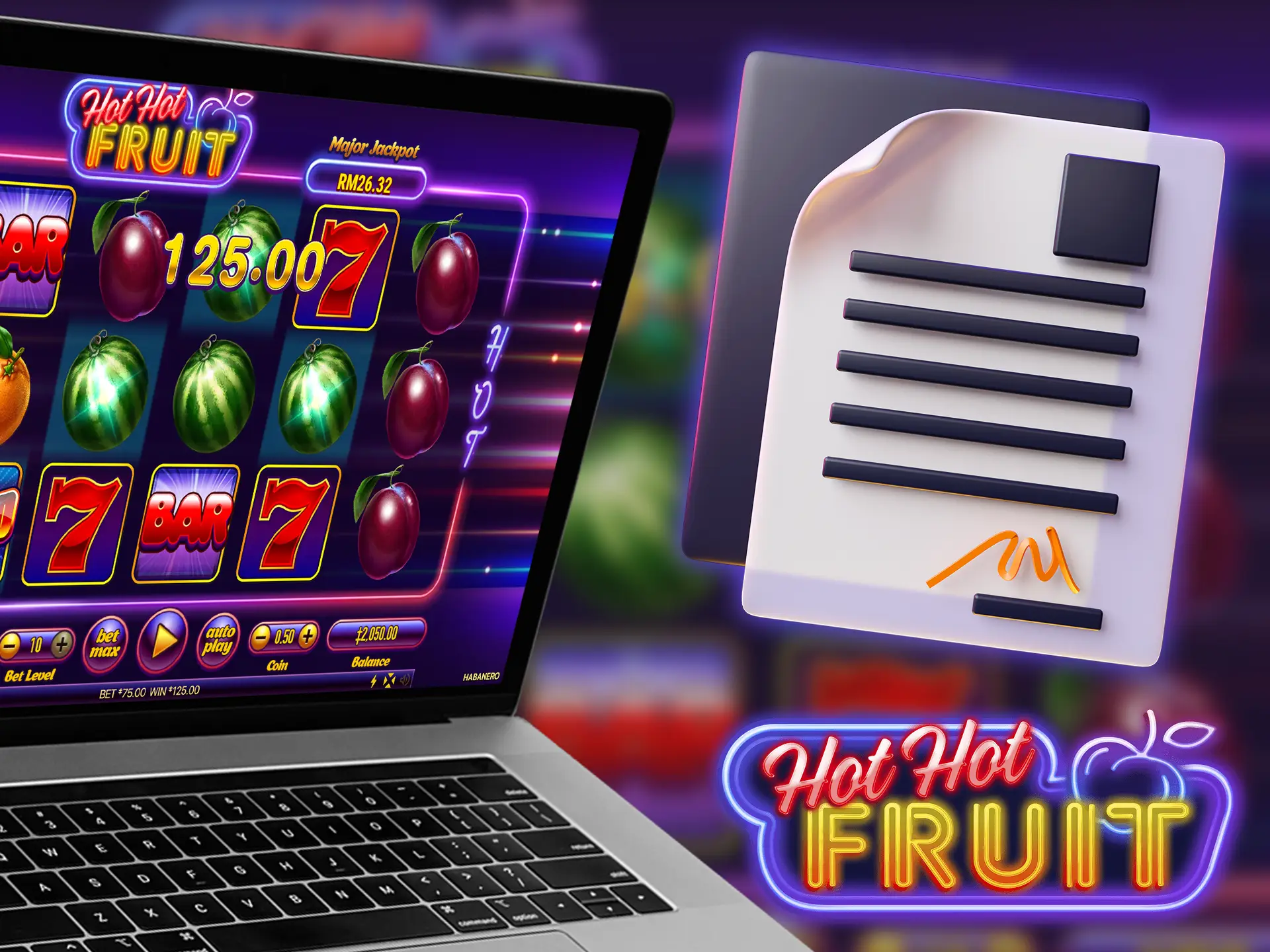 Licensed by the Malta Gaming Authority, Habanero's popular Hot Hot Fruit slot is legal and secure.